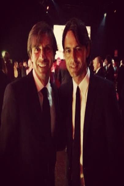 Filippo Galli e Pippo Inzaghi. Instagram